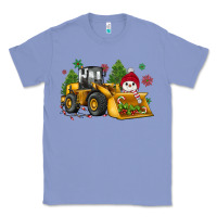 Colony Blue christmas bulldozer snowman Classic Tee - JahusDesignShop