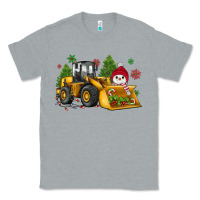 Heather Grey christmas bulldozer snowman Classic Tee - JahusDesignShop