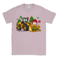 Lilac christmas bulldozer snowman Classic Tee - JahusDesignShop