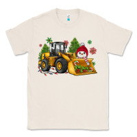 Natural christmas bulldozer snowman Classic Tee - JahusDesignShop