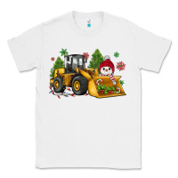 White christmas bulldozer snowman Classic Tee - JahusDesignShop