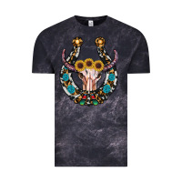 Cloud Black western horseshoe skull Vintage Tee - RanaPortraitStore