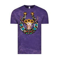 Cloud Purple western horseshoe skull Vintage Tee - RanaPortraitStore