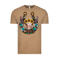Vintage Coffee western horseshoe skull Vintage Tee - RanaPortraitStore