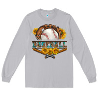 Moon Dust western baseball with sunflower Long Sleeve Tee - BundleAndBundleShop