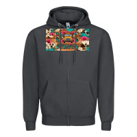 Smoke bus driver school bus cowhide license plate Zipper Hoodie - Artiststas