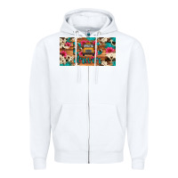 White bus driver school bus cowhide license plate Zipper Hoodie - Artiststas
