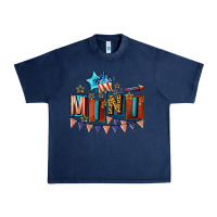Navy American Mini 4th of july Urban Heavy Tee - CowGirlArtShop