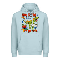 Blue Mist roaring into 1st grade Premium Hoodie - BundleAndBundleShop