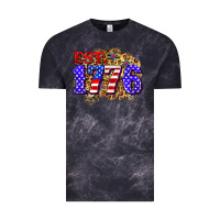 Cloud Black est. 1776 4th of july Vintage Tee - Zillion Design Studio