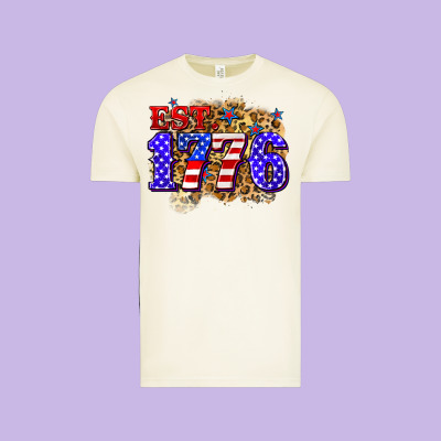 Est. 1776 4th Of July Vintage Tee Designed By Zillion Design Studio