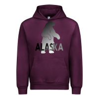 Mauve Wine Alaska Bear Urban Hoodie - Bettercallsaul