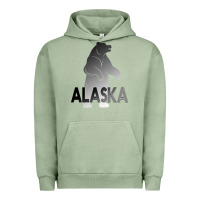 Pigment Oil Green Alaska Bear Urban Hoodie - Bettercallsaul