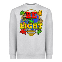 Heather Grey be the light Heavyweight Sweatshirt - Zillion Design Studio