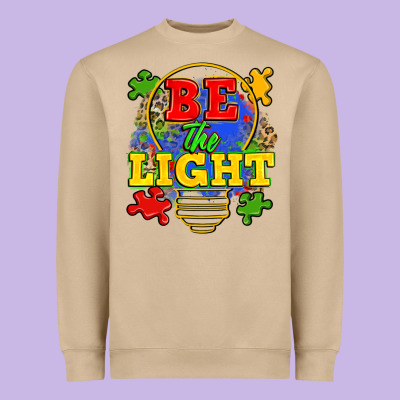 Be The Light Heavyweight Sweatshirt Designed By Zillion Design Studio