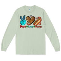 Matcha peace love hotdogs Long Sleeve Tee - AdoDesignShop