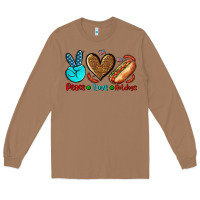 Toasted Coconut peace love hotdogs Long Sleeve Tee - AdoDesignShop
