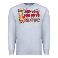 Heather Grey little miss 100 days smarter Premium Sweatshirt - MaliasSmallBusiness