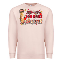 Pale Pink little miss 100 days smarter Premium Sweatshirt - MaliasSmallBusiness