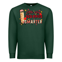 Sports Green little miss 100 days smarter Premium Sweatshirt - MaliasSmallBusiness
