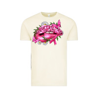 Vintage Arctic Breast Cancer with Ribbon Pink Lips Vintage Tee - texasbilliewilder