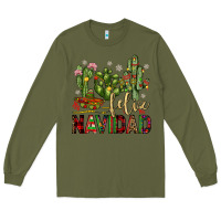 Army Green cactus feliz navidad Long Sleeve Tee - JahusDesignShop
