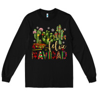 Black cactus feliz navidad Long Sleeve Tee - JahusDesignShop
