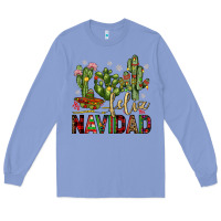 Colony Blue cactus feliz navidad Long Sleeve Tee - JahusDesignShop