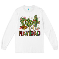 White cactus feliz navidad Long Sleeve Tee - JahusDesignShop