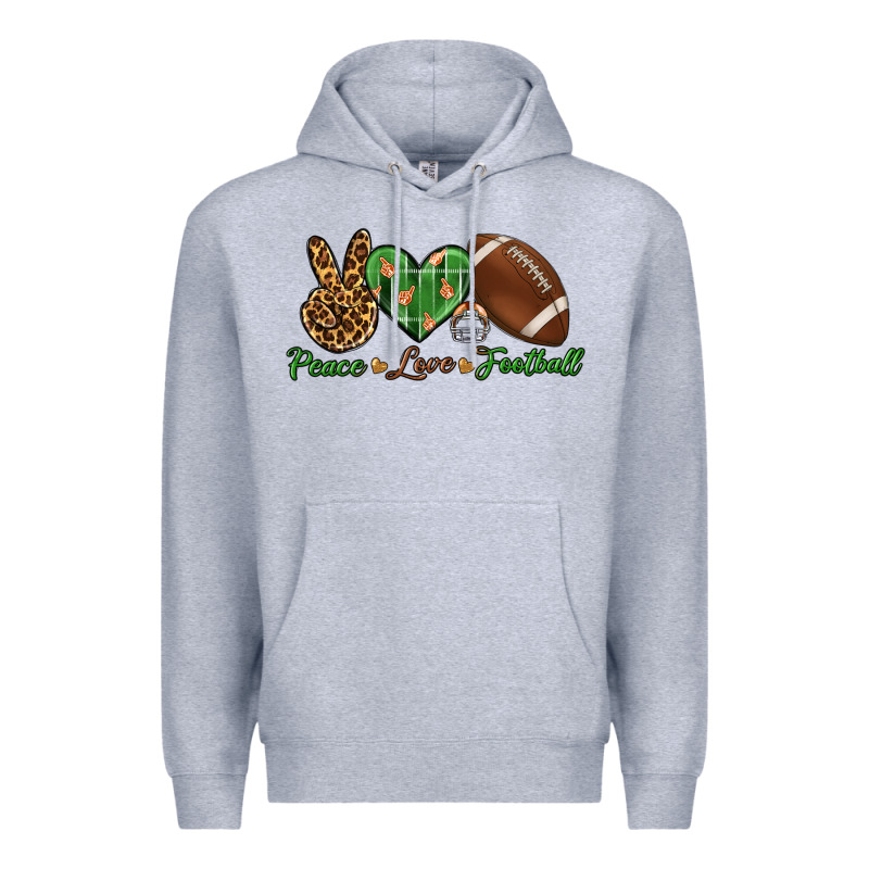 Peace Love Football Premium Hoodie by BundleAndBundleShop | Teevron