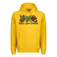 Lemon peace love football Premium Hoodie - BundleAndBundleShop