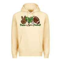 Pina Colada peace love football Premium Hoodie - BundleAndBundleShop