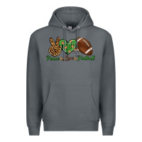 Rock peace love football Premium Hoodie - BundleAndBundleShop