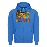 True Royal i'm 1 and digging it Zipper Hoodie - Artiststas