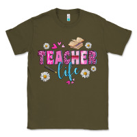 Army Green teacher life Classic Tee - BundleAndBundleShop