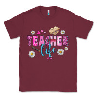 Burgundy teacher life Classic Tee - BundleAndBundleShop