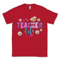 Red teacher life Classic Tee - BundleAndBundleShop