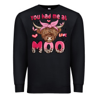 Black you had me at moo Premium Sweatshirt - MaliasSmallBusiness
