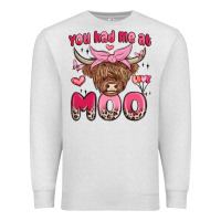 Oatmeal Heather you had me at moo Premium Sweatshirt - MaliasSmallBusiness
