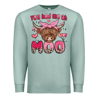 Seafoam you had me at moo Premium Sweatshirt - MaliasSmallBusiness