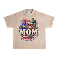 French Oak American Mom 4th of July Urban Heavy Tee - CowGirlArtShop