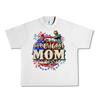 Lunar Rock American Mom 4th of July Urban Heavy Tee - CowGirlArtShop
