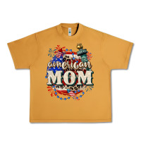 Peanut Butter American Mom 4th of July Urban Heavy Tee - CowGirlArtShop