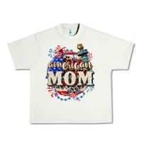 Pistachio American Mom 4th of July Urban Heavy Tee - CowGirlArtShop