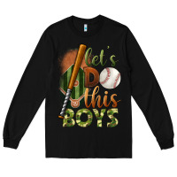 Black let's do this boys field baseball Long Sleeve Tee - BundleAndBundleShop