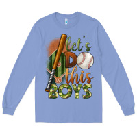 Colony Blue let's do this boys field baseball Long Sleeve Tee - BundleAndBundleShop