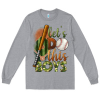 Heather Grey let's do this boys field baseball Long Sleeve Tee - BundleAndBundleShop