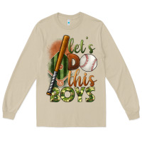Mushroom let's do this boys field baseball Long Sleeve Tee - BundleAndBundleShop
