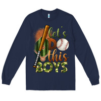 Navy let's do this boys field baseball Long Sleeve Tee - BundleAndBundleShop