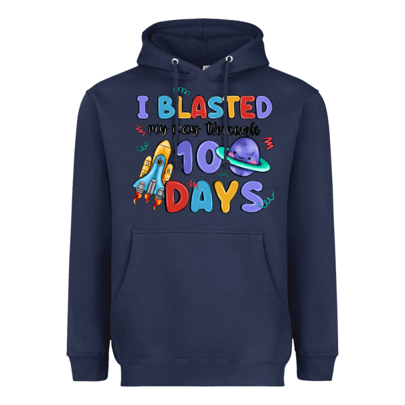 I Blasted My Way Through 100 Days Heavyweight Hoodie by MaliasSmallBusiness | Teevron